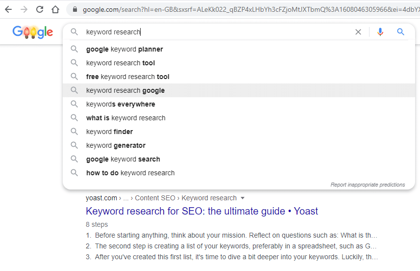 seo keyword research tips